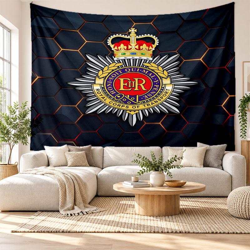 Royal Engineers A.F.C Wall Tapestry, Soft Fabric Wall Hanging, Decorative Backdrop For Bedroom Home Wall Art