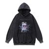 Heavy Terry Hooded Sweater Autumn And Winter Street Trendy Brand Hip Hop Retro Printing Fried Color Hoodie Men