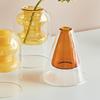 Стеклянная ваза Художественные украшения Цветочная ваза для растений Домашний декор Аксессуары Настольные поделки Террариум Украшения для гостиной
