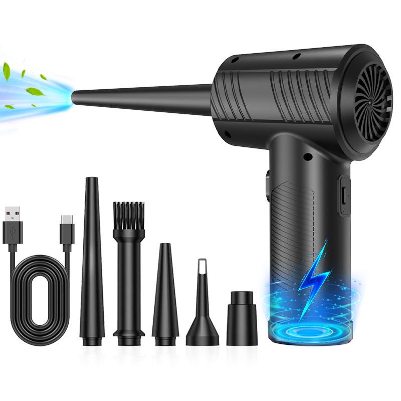 Портативный беспроводной пылеуловитель двойного назначения для чистки дома, автомобиля и электроники (Клавиатура, Корпус компьютера)