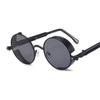 Classic Gothic Steampunk Sunglasses Polarized Men Women Brand Designer Vintage Round Metal Frame Sun Glasses UV400