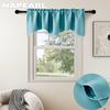 1PC NAPEARL Solid Color Versatile Waveform Curtain Window Decoration Short Curtain for Living Room Small Window