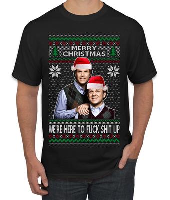 Here To F Stuff Up Step Brothers Holiday Pose Men T- Shirt