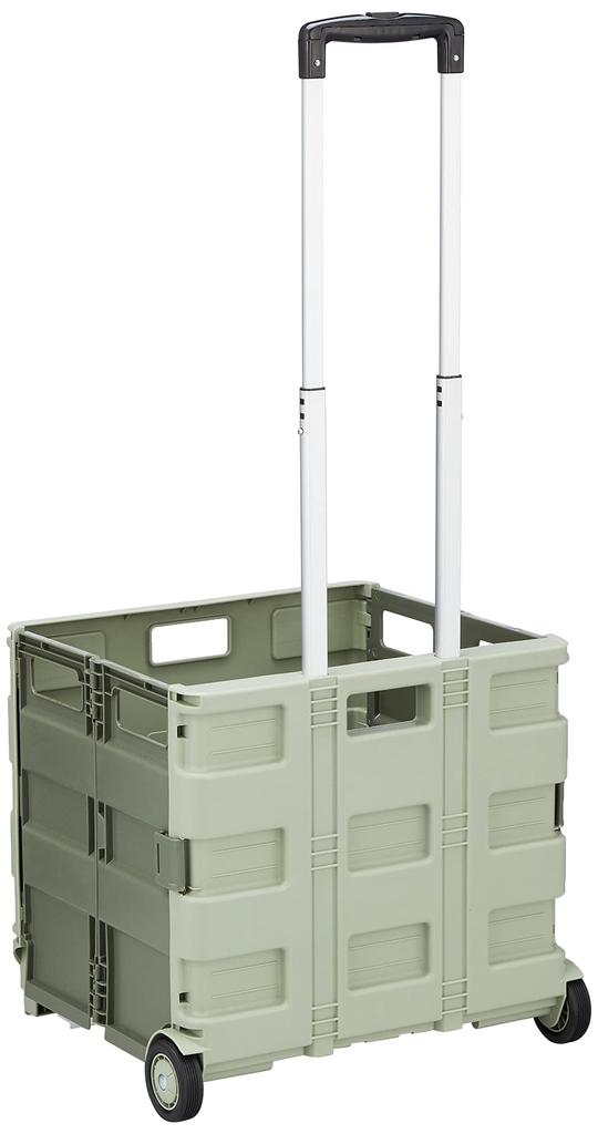 BUNDOK Box Carry Cart Foldable Load Capacity 30kg Khaki BD-318KA