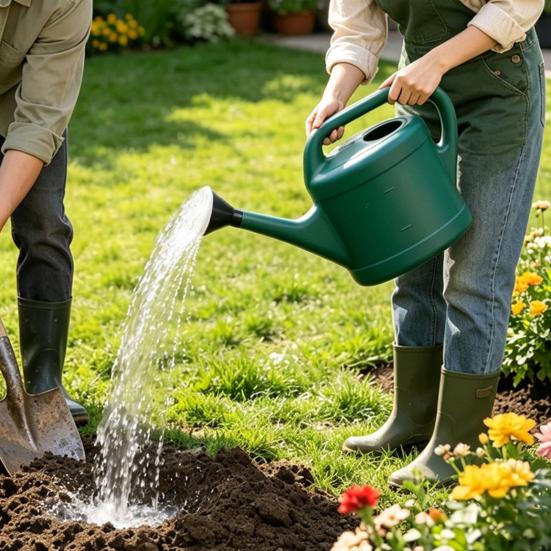 Long Spout Watering Can Plastic Watering Can with Ergonomic Handle 3L 5L Watering Pot with Removable Sprinkler Head for Indoor Outdoor Gardening