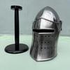 Medieval Armor Barbute Helmet LARP Warrior Reenactment Steel Barbute Helmet With Stand For Cosplay Costumes Gift