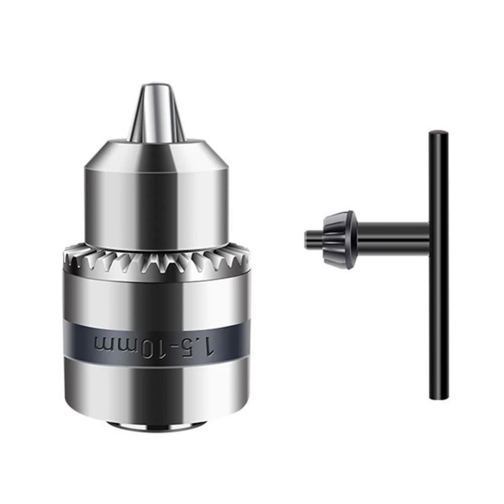 Резьбовой патрон с ключом Патрон для электродрели 1,5-10 мм Адаптер для преобразования дрели Инструмент для деревообработки