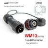 Водонепроницаемый авиационный штекер WM13 с многоконтактным разъемом M15 для спасения на воде