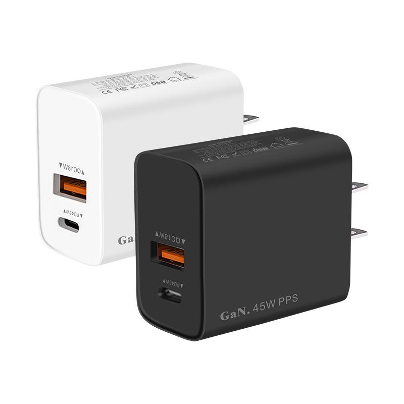 Новая зарядная головка Samsung 45 Вт, зарядное устройство с американской вилкой, подходит для быстрой зарядки мобильных телефонов Samsung и Apple 15.