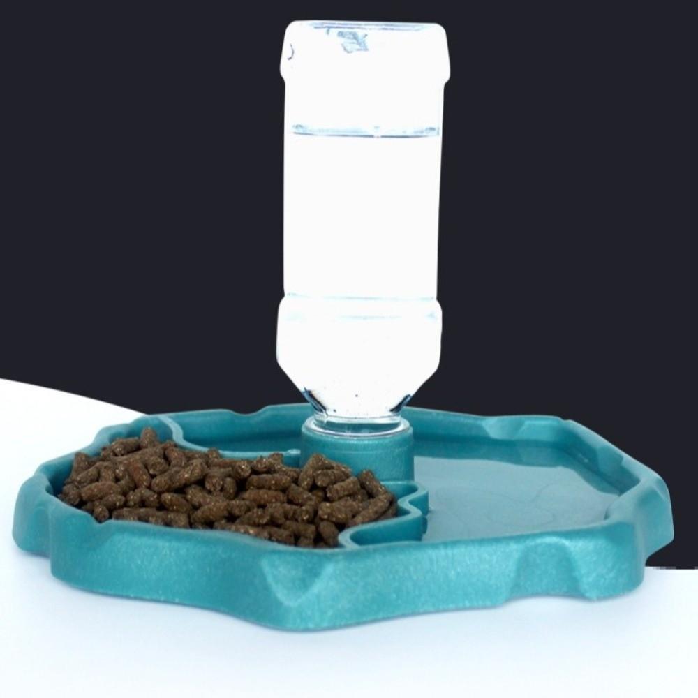 Easy-Clean Turtle Feeding Dish Removable Small Pet Bowl New Turtle Water Dispenser Pet Supplies