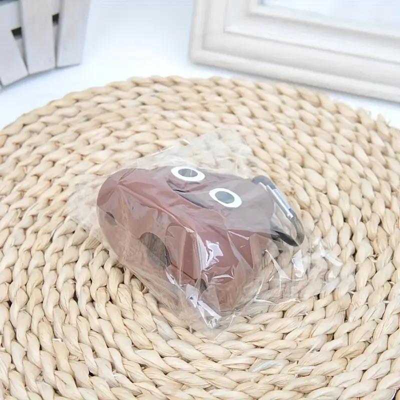 Креативный диспенсер для мешков для мусора в форме какашек для домашних животных, портативный держатель для мусора для домашних животных с зажимом, поводок для домашних животных, прогулки и путешествия на открытом воздухе