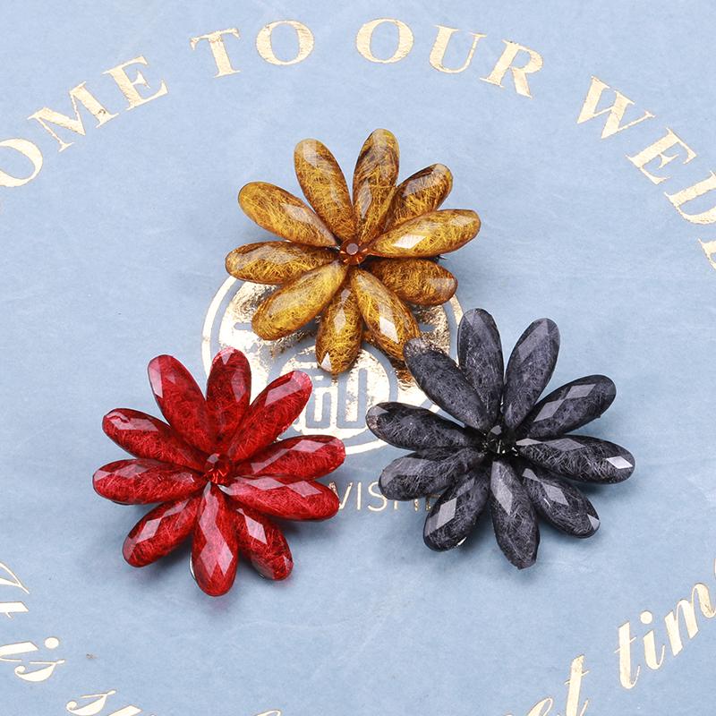 Blucome Новейшие блестящие броши со стразами и цветами для женщин и девочек, костюм, сумка, шарф, булавки для корсажа, ювелирные аксессуары, подарки