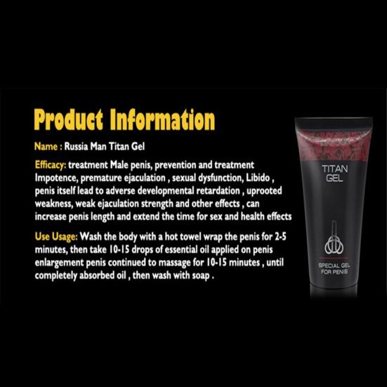 Yousheng TITAN GEL Мужской крем для увеличения пениса Массаж Эфирное масло Секс-уход