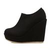 Fashion 2025 Autumn Winter New Stylish Women Ankle Boots Sexy Platform Round Toe Wedges Boots Woman Ankle Boots Plus Size Fvb67