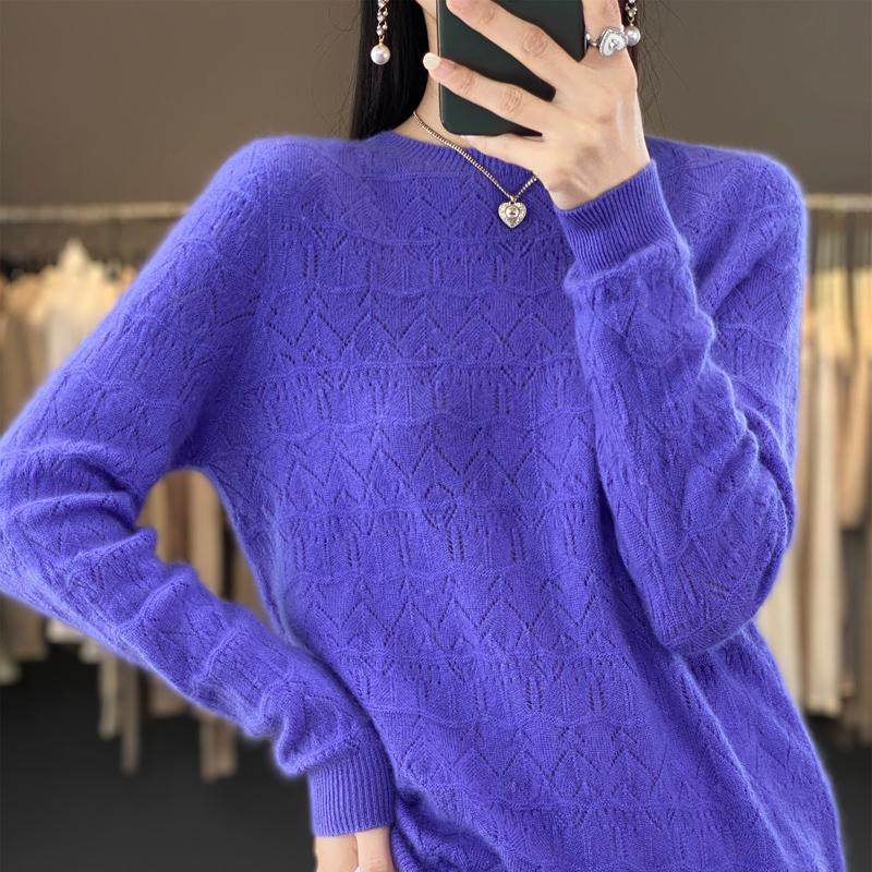 Женский свитер, кашемир Цинхэ, 30% кашемир, 70% шерсть, зимний вязаный пуловер, осенний свитер, женский кашемировый свитер, вязаный топ с длинным рукавом