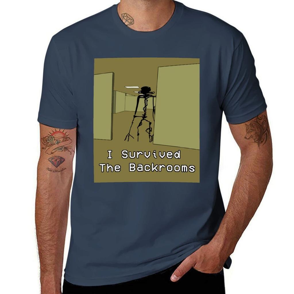 I Survived The Backrooms T-Shirt Outdoor Sports Short Sleeve Top T-Shirt