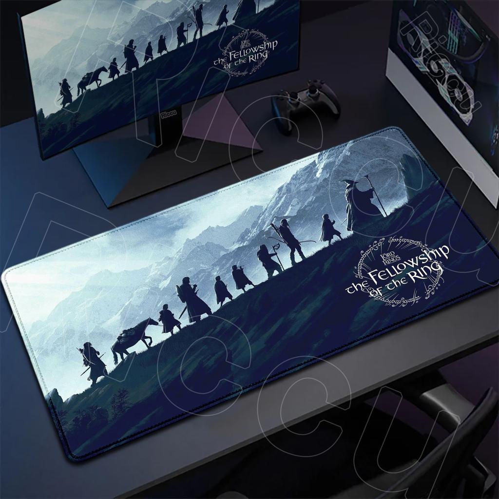 XXL Natural Rubber Gaming Table Pad Large Size Office Computer Long Deskmat The L-Lord Of The Ring Mouse Mat Anime Lock Edge Rug