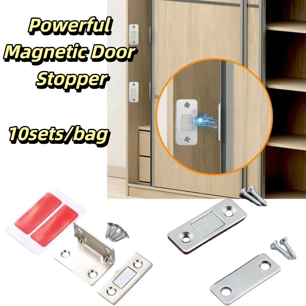 Strong Magnetic Force Magnetic Door Catch Stable Design Punch-Free Catch Home Use