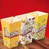 10Pcs Popcorn Box Snack Container Disposable Food Packaging Box Paper Cup Bucket Theme Birthday Party Dessert Organizer