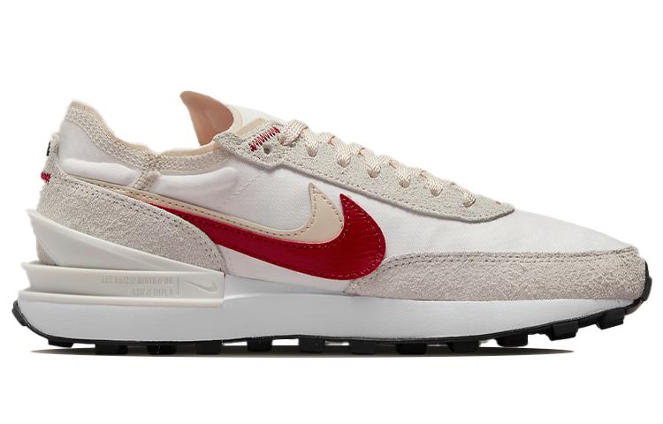 Nike Waffle One Se Sail Жемчужный Белый Черный Gym Red Женские DX4309-100