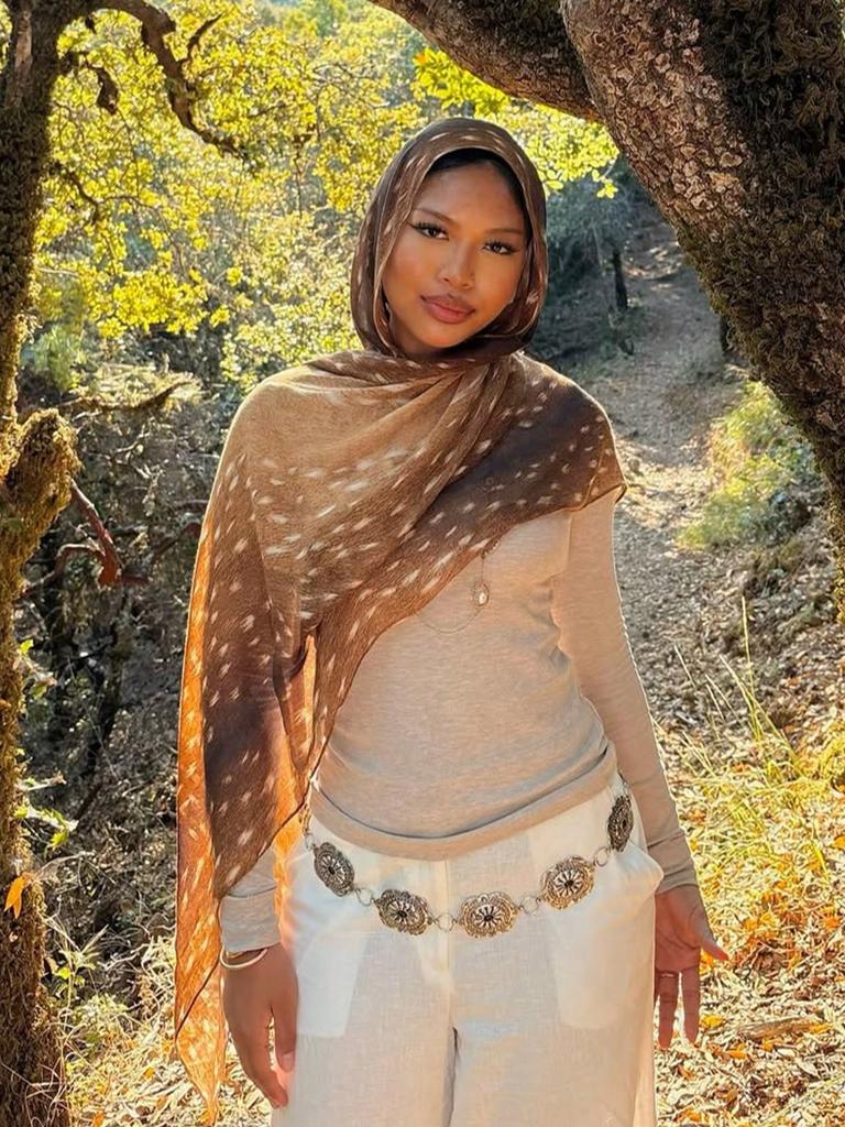 1 шт. Хиджаб с акварельным принтом Женский Богемный Мягкий Ислам Рамадан Мусульманские хиджабы Фуляр Женский Шаль Обертывание Шарф Головной платок