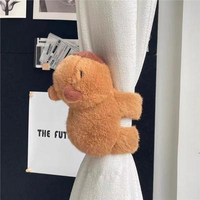 Capibara Плюшевые шторы Ремень Фиксированная пара декоративных кукол Спальня Гостиная Творческий