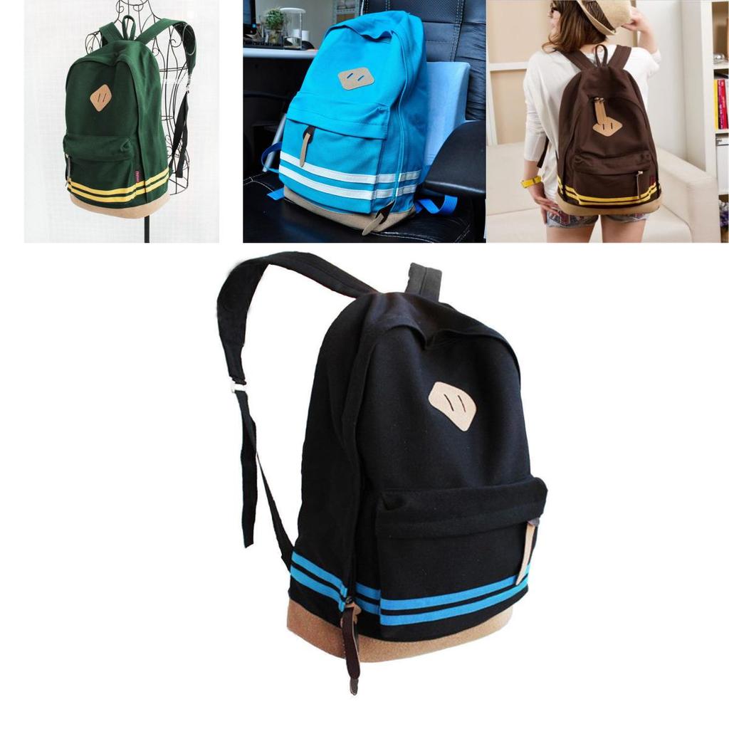 Korean Style Girls Backpack With Stitching Pattern And 14in Laptop Storage For School