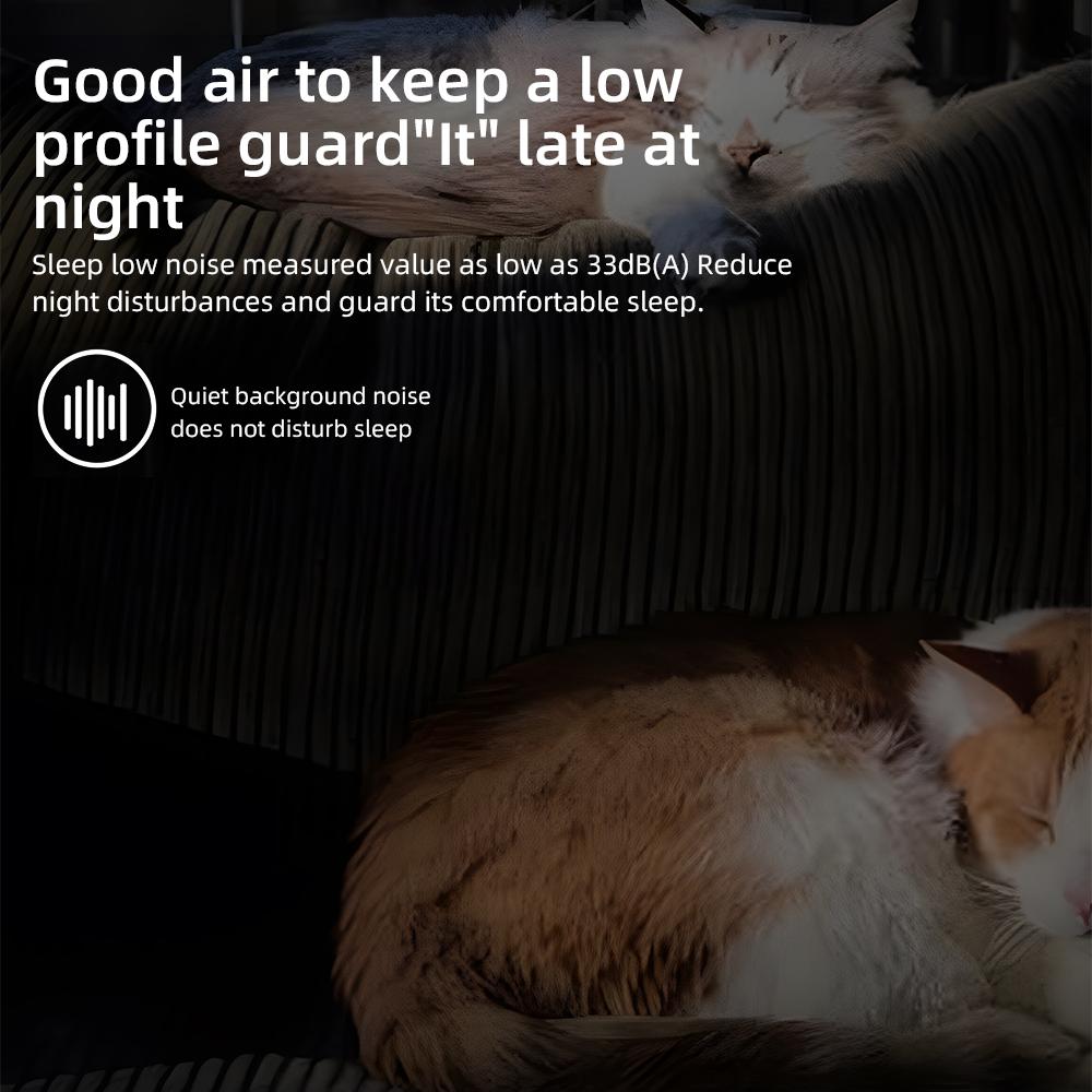 Negative Ion Air Purifier Eliminates Smoke and Odor Formaldehyde 4 Working Modes Low Noise Travel