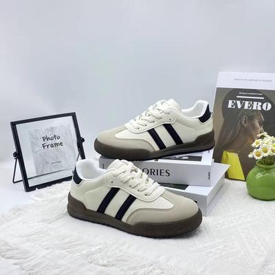 Корейская версия дышащих немецких тренировочных кроссовок на толстой подошве для женщин, новинка лета 2025, популярные, легкие и универсальные, на мягкой подошве, для повседневного спорта