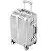Чемодан Iris Plaza Сумка для переноски Алюминиевая рама Легкий Размер S 40 л Двойные колеса Ночные путешествия Серебристый Ручная кладь 1-3