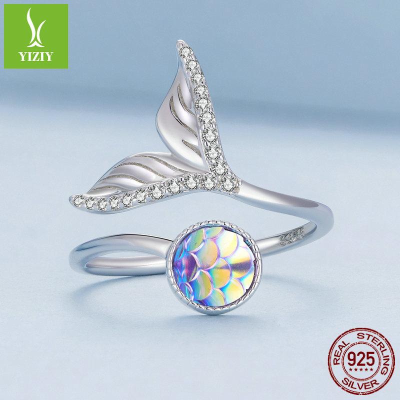 Fantasy Smart Fishtail Open Ring, Popular Jewelry S925 Sterling Silver Ring Jewelry
