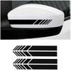 4 PCS Rearview Mirror Decoration Carbon Fiber Style 5D Sticker Stripe Decal Car Accessories