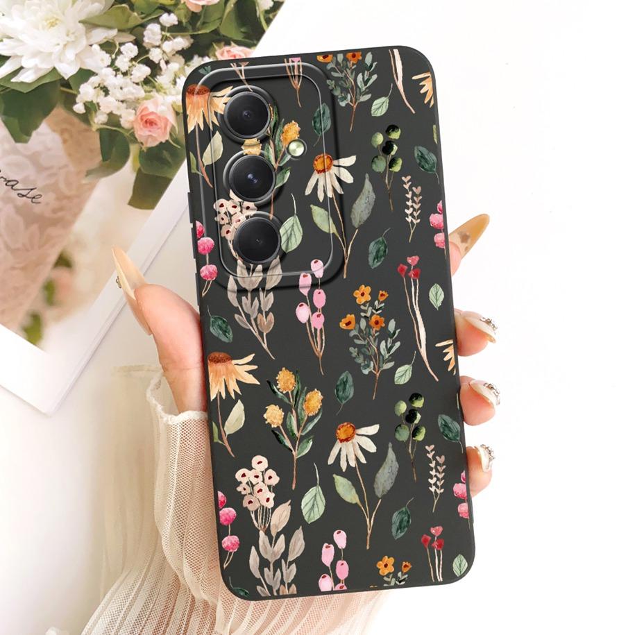For Samsung Galaxy A24 4G Case SM-A245F Popular Flower Soft Protection Cover For Samsung A14 A34 A54 5G A546B A346B A146B Bumper