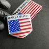 1 шт. Наклейка на автомобиль из алюминиевого сплава с логотипом флага США, металлическая наклейка на мотоцикл, наклейка для украшения кузова автомобиля