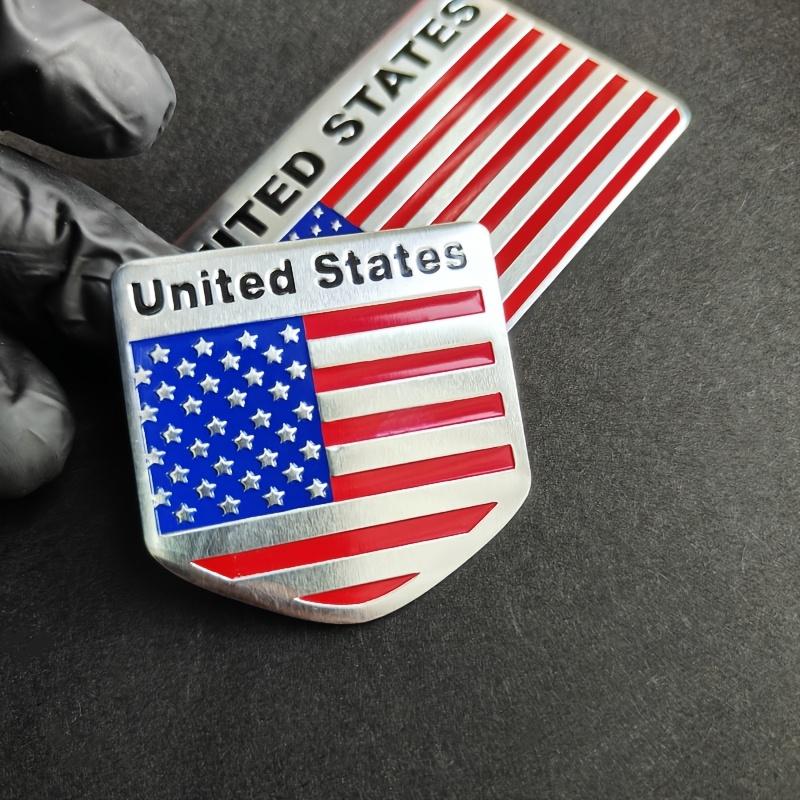 1 шт. Наклейка на автомобиль из алюминиевого сплава с логотипом флага США, металлическая наклейка на мотоцикл, наклейка для украшения кузова автомобиля