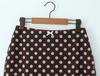 Женский летний двухпредметный комплект: топ-майка в горошек и юбка-миди «рыбий хвост»