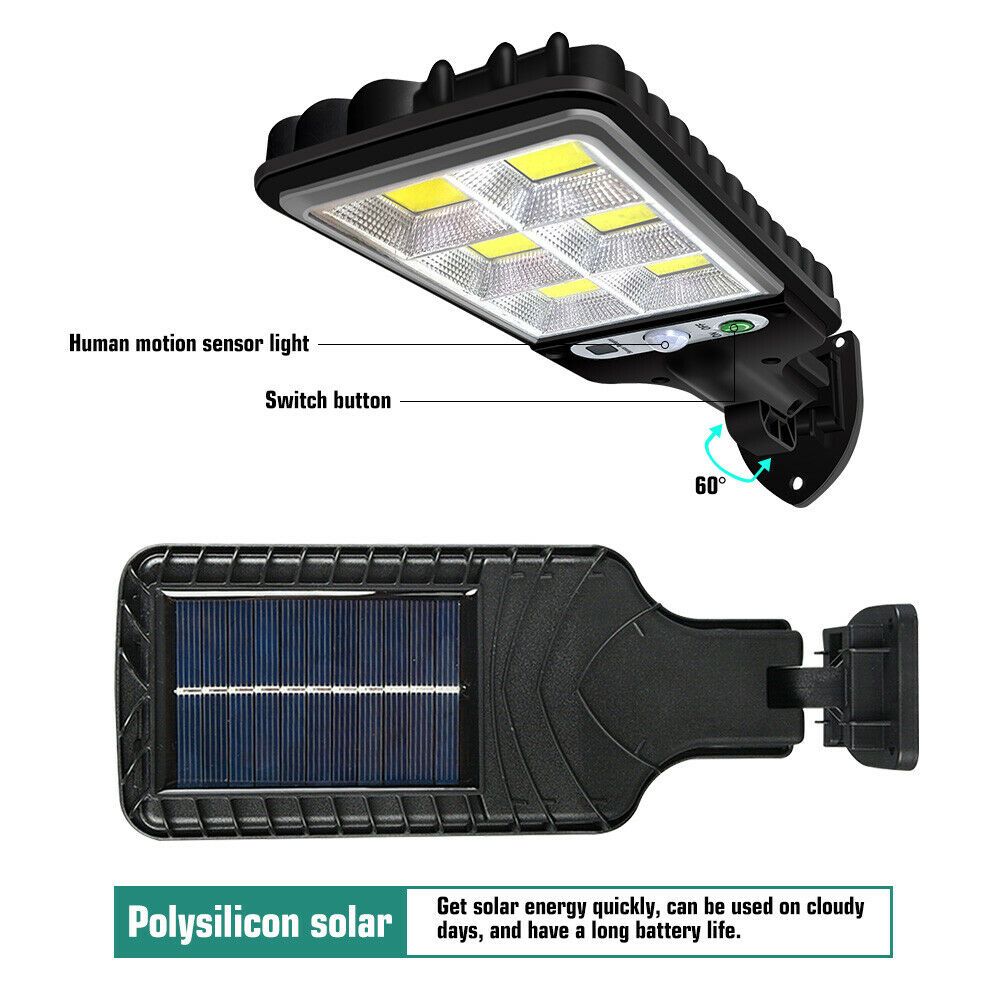 Outdoor Lighting Security Street Outdoor 600W Motion Sensor LED Solar Lamp Wall Light