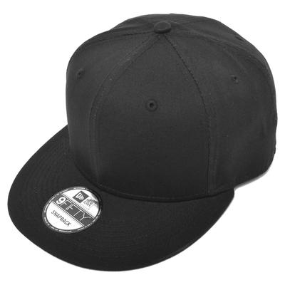 Кепка Snapback с прямым козырьком Мужская Женская FLAT BILL SNAPBACK CAP NE400 Бейсболка One Size Fits All 01. черный