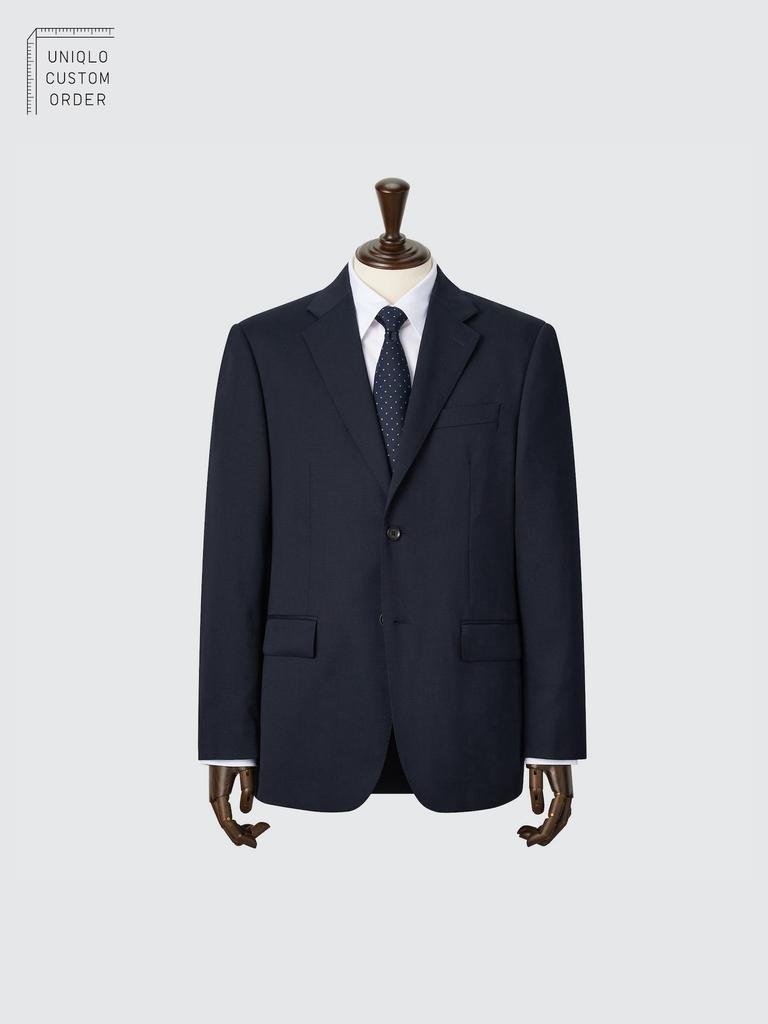 Uniqlo Японская куртка из эластичной шерсти, которую можно настроить 