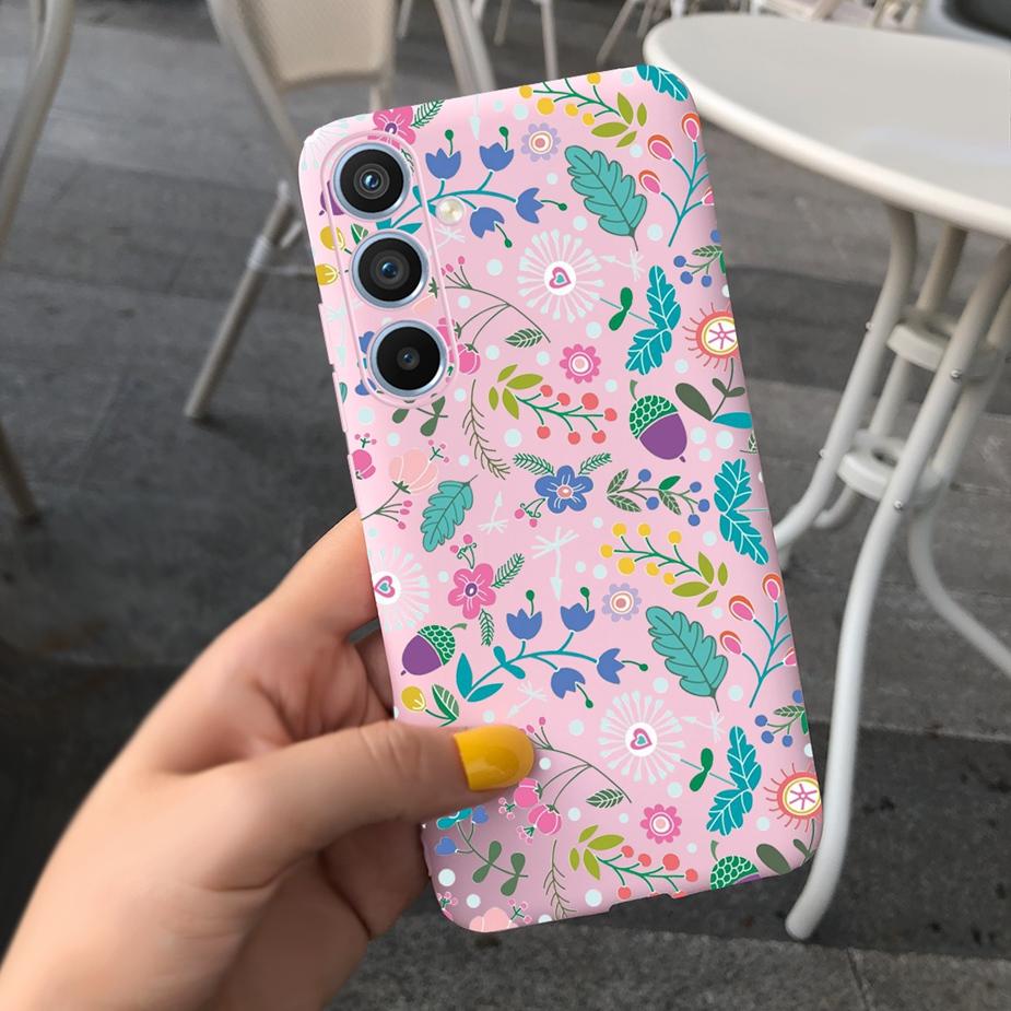 For Samsung Galaxy A54 Case A24 A34 Luxury Painted Back Cover Soft Silicone Phone Cases For Samsung A54 A34 Galaxy A24 4G Bumper