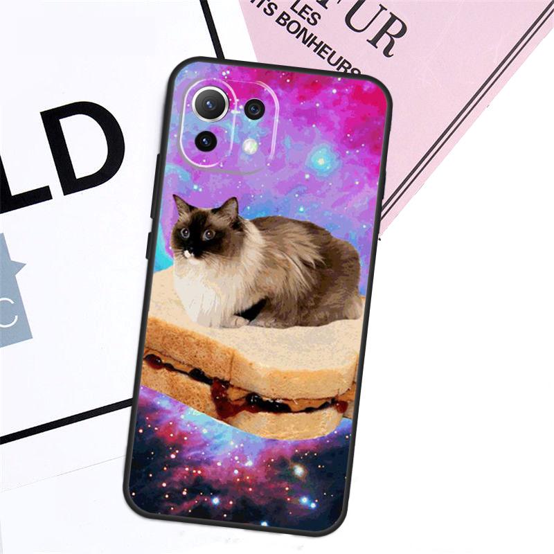 Чехол с кошкой в космосе для Xiaomi 17 Pro Max 14 15 Ultra 13T 14T 15T Pro POCO F8 F7 F5 F6 X5 X6 X7 Pro