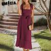 Summer Elegant Fashion Women's Temperament Commuter Slit Dress Haute Couture Skirt