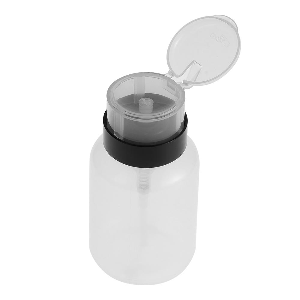 200mL UV Gel Cleaner Pump Dispenser Container Empty Bottle Clean Acetone  Nail Polish Remover