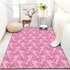 Милый ковер с розовым узором из бантов для спальни, гостиной, прикроватный, под диван, напольный коврик, современный домашний декор, ковер для зонирования, роскошный подарок