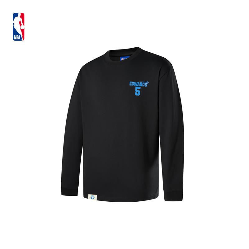 Официальная тренировочная футболка с длинным рукавом NBA, базовый слой