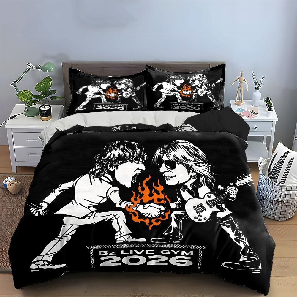 "Cartoon Band Fire Graphic" Bedding Duvet Cover Set Duvet Cover Pillowcases (1*Duvet Cover 2*Pillowcases, without duvet insert)