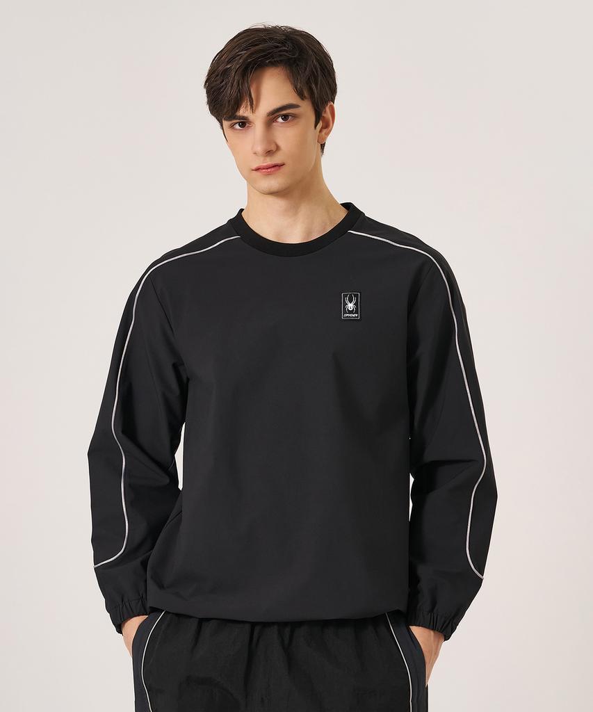 SPYDER Men'S Warm-Up Stretch Woven Sweatshirt Splpcnrl202Mblk