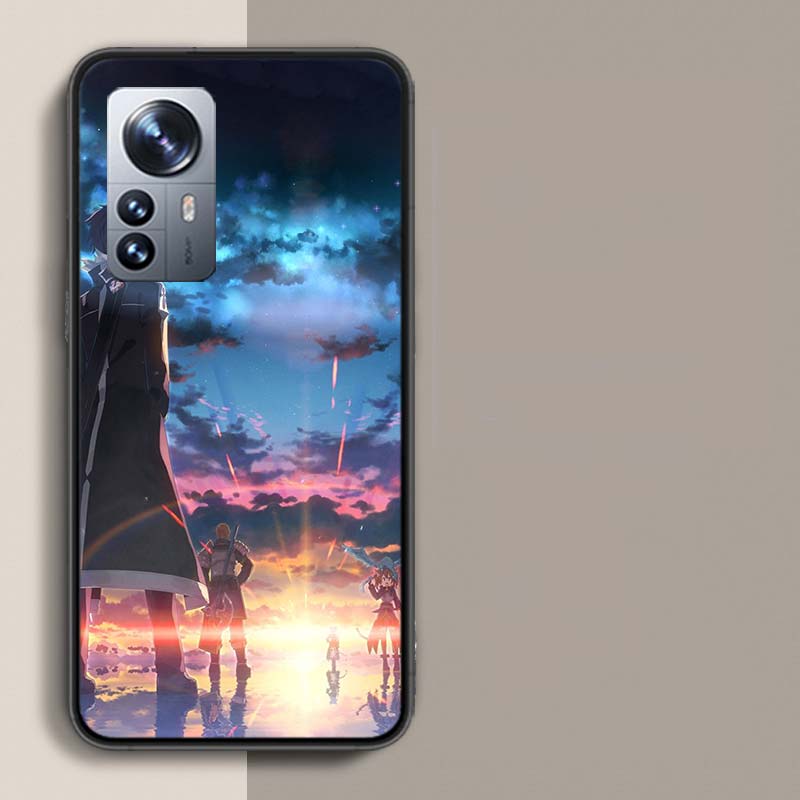 Чехол для телефона Sword Art Online SAO Аниме для Redmi Note 15 Pro 5G 14 13 12 Pro Plus 11 11T 11E 11S 10 Pro 10S 9 9S Чехол Мобильный Прозрачный
