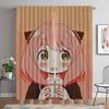 Shades Spy X Family Window Curtain for Room 2 Panel Blackout Curtains Tulle for Bedroom Halloween Decoration Partition Living