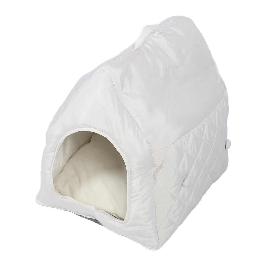 Four Ssons Pet House with Constant Temperature Hting Pad Detachable Washable Cover 35C to 55C Soft Overht Prevention Auto Power Off Cat Cave